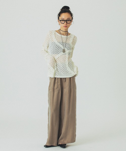 ROSE BUD（ローズバッド）の「FIBRIL EASY PANTS（その他パンツ・レディース・ブラック/ピンク/ベージュ・S/M）」の17枚目の写真