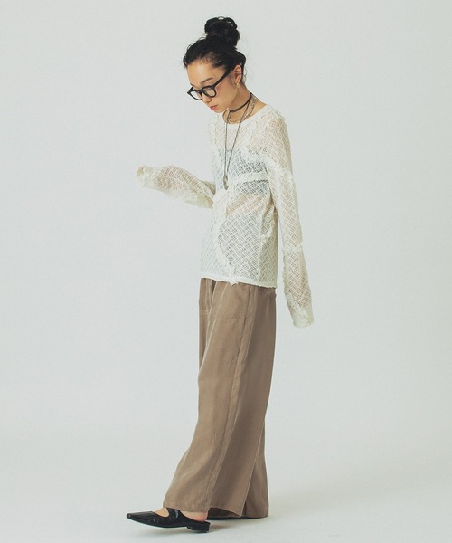 ROSE BUD（ローズバッド）の「FIBRIL EASY PANTS（その他パンツ・レディース・ブラック/ピンク/ベージュ・S/M）」の19枚目の写真