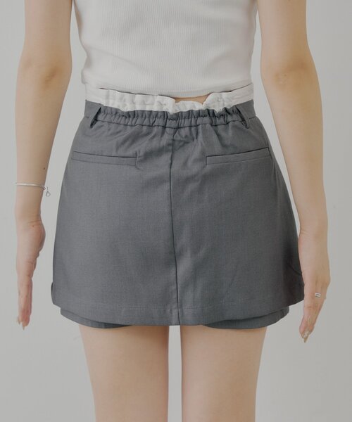 Chico（チコ）の「ボックスプリーツレイヤードスカパン（スカート・レディース・グレー系その他2/ブラック/グレー・FREE）」の22枚目の写真