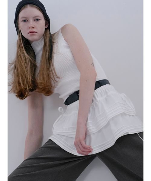 SNIDEL（スナイデル）の「ドローストリングフリルレースベルト（ベルト・レディース・B/A・F）」の3枚目の写真