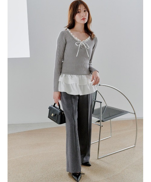 SNIDEL（スナイデル）の「ドローストリングフリルレースベルト（ベルト・レディース・B/A・F）」の7枚目の写真