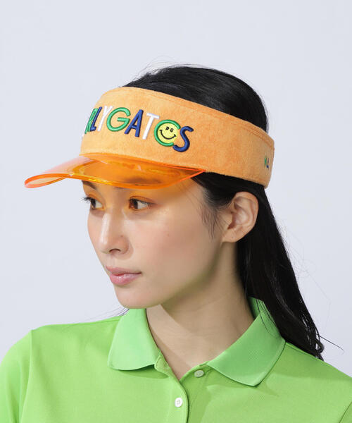 PEARLY GATES(パーリーゲイツ)の「PEARLY GATES(パーリーゲイツ)クリアブリムバイザー (UNISEX)(サンバイザー・レディース・イエロー系その他3/レッド/グリーン系その他3・FREE)」の4枚目の写真