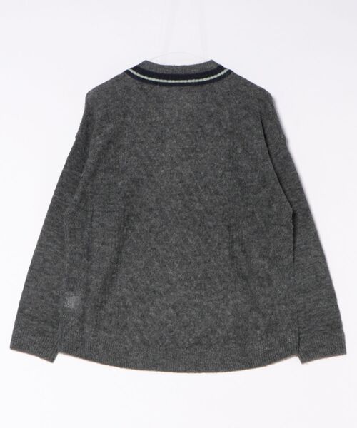 NOMBRE IMPAIR(ノンブルアンペール)の「ウールアルパカケーブル チルデンP/O(ニット/セーター・レディース・レッド/チャコールグレー・FREE)」の21枚目の写真