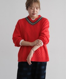 NOMBRE IMPAIR | ウールアルパカケーブル チルデンP/O(ニット/セーター)