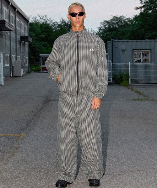 OY(オーワイ)の「『OY/オーワイ』O LOGO CHECK TRACK JACKET/O ロゴ チェックトラックジャケット(その他アウター・レディース・ブラウン/ブラック・L/M)」の8枚目の写真