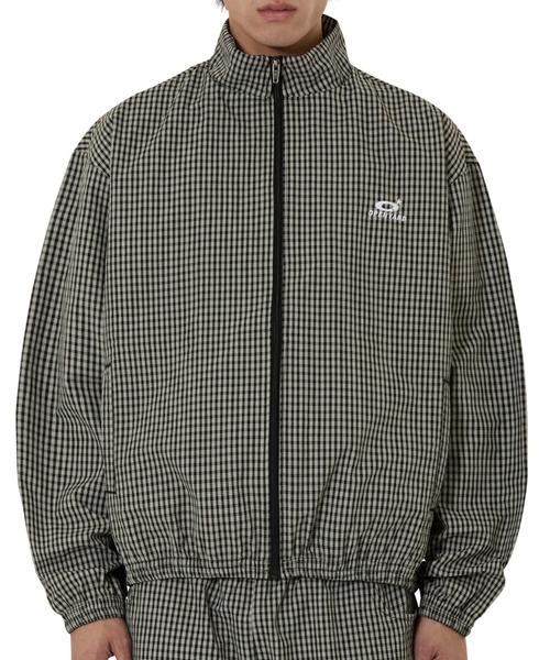 OY(オーワイ)の「『OY/オーワイ』O LOGO CHECK TRACK JACKET/O ロゴ チェックトラックジャケット(その他アウター・レディース・ブラウン/ブラック・L/M)」の3枚目の写真