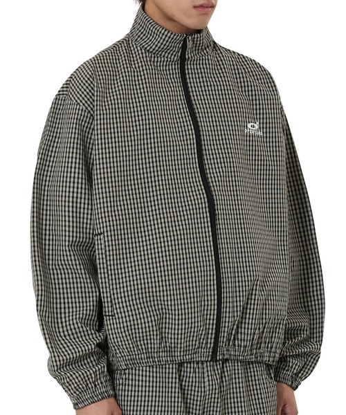 OY(オーワイ)の「『OY/オーワイ』O LOGO CHECK TRACK JACKET/O ロゴ チェックトラックジャケット(その他アウター・レディース・ブラウン/ブラック・L/M)」の4枚目の写真