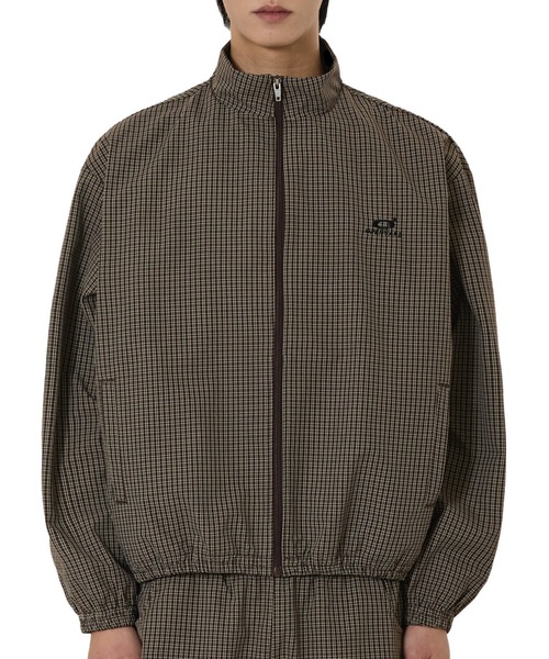 OY(オーワイ)の「『OY/オーワイ』O LOGO CHECK TRACK JACKET/O ロゴ チェックトラックジャケット(その他アウター・レディース・ブラウン/ブラック・L/M)」の9枚目の写真