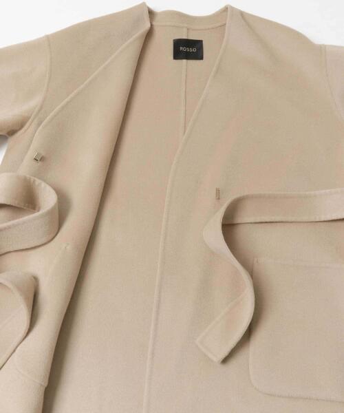 URBAN RESEARCH ROSSO WOMEN（アーバンリサーチ　ロッソ）の「カラーレスリバーロングコート（その他アウター・レディース・ライトベージュ/チャコールグレー・FREE）」の16枚目の写真