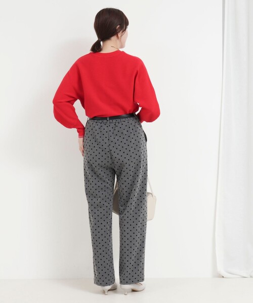 MICO COULIER(ミコクリエ)の「ウォッシャブルバナナスリーブ クルーネックプルオーバー(ニット/セーター・レディース・ブルー/グレー/キナリ/レッド・38)」の16枚目の写真