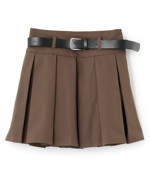 LOVETOXIC（ラブトキシック）の「【GOODPRICE】【イージーケア】ベルトつきプリーツスカート（スカート・キッズ・ブラック/ブラウン/グレー/アイボリー・M:150cm/S:140cm/L:160cm/130cm）」の10枚目の写真
