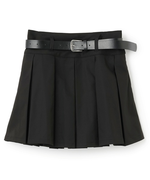 LOVETOXIC（ラブトキシック）の「【GOODPRICE】【イージーケア】ベルトつきプリーツスカート（スカート・キッズ・ブラック/ブラウン/グレー/アイボリー・M:150cm/S:140cm/L:160cm/130cm）」の12枚目の写真