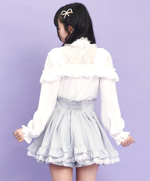Secret Honey(シークレットハニー)の「ショルダーリボンブラウス(シャツ/ブラウス・レディース・オフホワイト/グレー/ブラック・MEDIUM)」の6枚目の写真