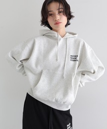 裏起毛ロゴ刺繍ANMEスウェットパーカー