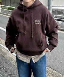 裏起毛ロゴ刺繍ANMEスウェットパーカー