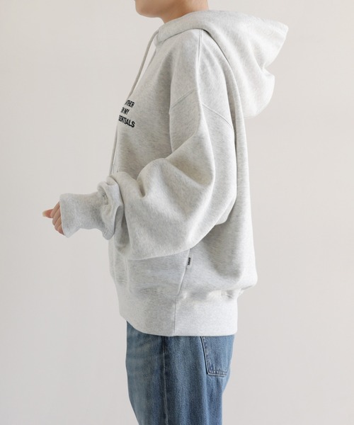 ANME(アンメ)の「裏起毛ロゴ刺繍ANMEスウェットパーカー(パーカー・レディース・ブラウン/オフホワイト/ブラック/オートミール・M/XL/L)」の6枚目の写真
