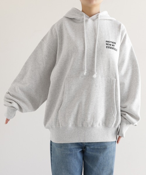 セール】裏起毛ロゴ刺繍ANMEスウェットパーカー（パーカー