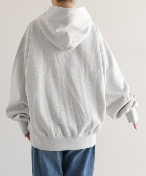 ANME(アンメ)の「裏起毛ロゴ刺繍ANMEスウェットパーカー(パーカー・レディース・ブラウン/オフホワイト/ブラック/オートミール・M/XL/L)」の10枚目の写真