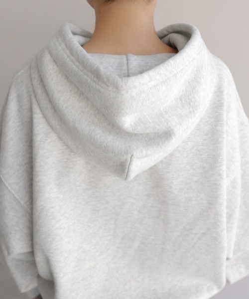 ANME(アンメ)の「裏起毛ロゴ刺繍ANMEスウェットパーカー(パーカー・レディース・ブラウン/オフホワイト/ブラック/オートミール・M/XL/L)」の20枚目の写真