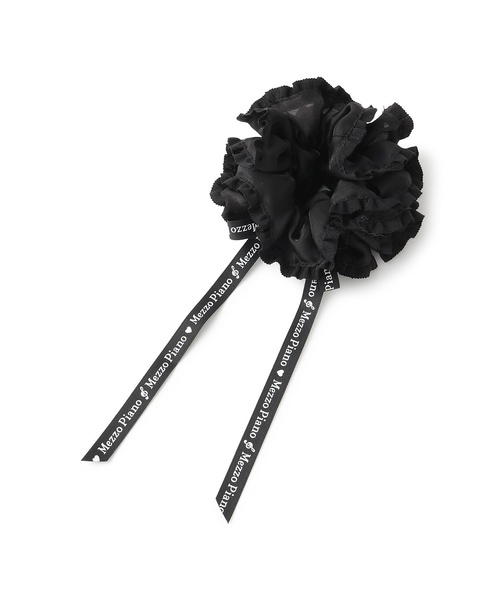 mezzo piano Junior（メゾピアノジュニア）の「音符シリーズシュシュ♪（その他ヘアアクセサリー・キッズ・オフホワイト/ブラック・F）」の4枚目の写真