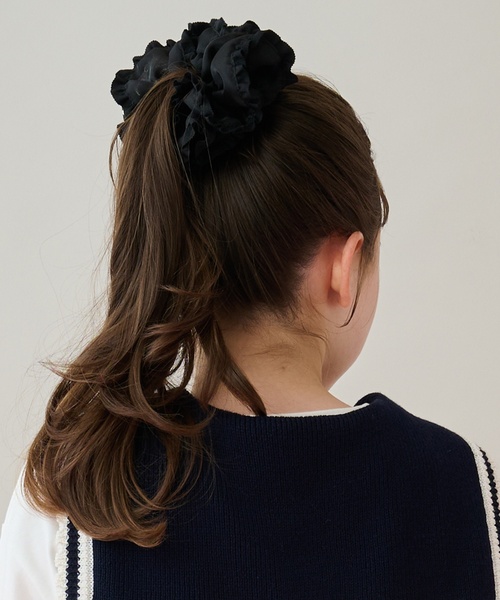 mezzo piano Junior（メゾピアノジュニア）の「音符シリーズシュシュ♪（その他ヘアアクセサリー・キッズ・オフホワイト/ブラック・F）」の10枚目の写真