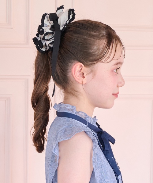 mezzo piano Junior（メゾピアノジュニア）の「音符シリーズシュシュ♪（その他ヘアアクセサリー・キッズ・オフホワイト/ブラック・F）」の15枚目の写真