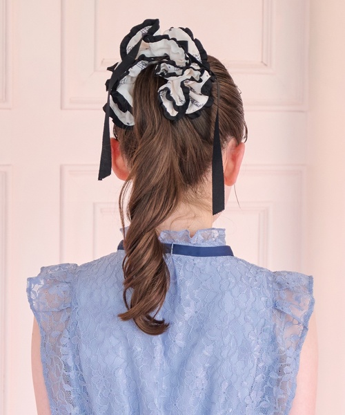 mezzo piano Junior（メゾピアノジュニア）の「音符シリーズシュシュ♪（その他ヘアアクセサリー・キッズ・オフホワイト/ブラック・F）」の16枚目の写真