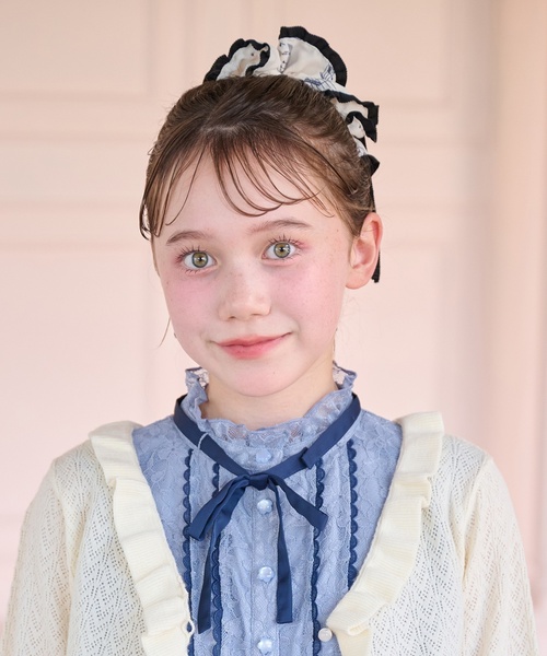 mezzo piano Junior（メゾピアノジュニア）の「音符シリーズシュシュ♪（その他ヘアアクセサリー・キッズ・オフホワイト/ブラック・F）」の17枚目の写真