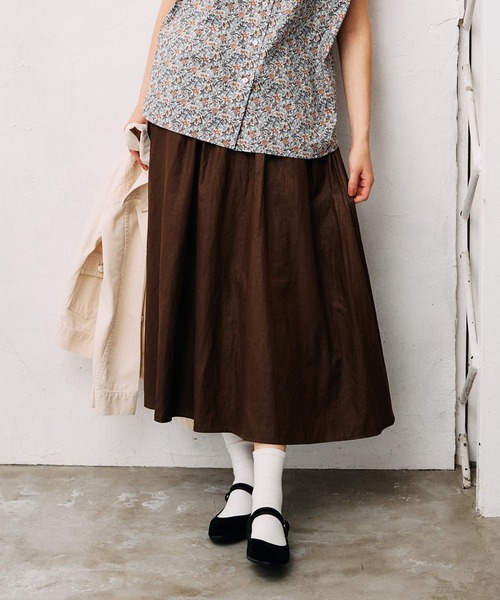 LA MARINE FRANCAISE（マリン フランセーズ）の「シャーリングギャザーボリュームスカート（スカート・レディース・オフホワイト・0）」の10枚目の写真