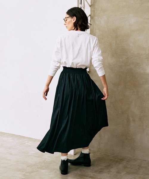 LA MARINE FRANCAISE（マリン フランセーズ）の「シャーリングギャザーボリュームスカート（スカート・レディース・オフホワイト・0）」の6枚目の写真