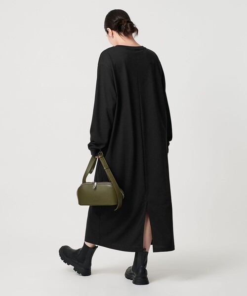 THOUSAND MILE（サウザンドマイル）の「＜THOUSAND MILE＞ドローコード ロングスリーブワンピース 抗菌防臭 吸汗 速乾（ワンピース・レディース・ネイビー/グレー系/ブラック・FREE）」の17枚目の写真