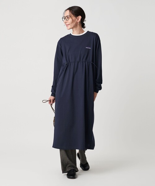 BEAUTY&YOUTH THOUSAND MILE　別注ワンピース　新品タグ付 別注】＜THOUSAND MILE＞ハーフスリーブワンピース UVカット/はっ水