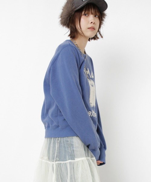 RNA（アールエヌエー）の「M2538 ちび裏毛プルオーバー（スウェット・レディース・レッド/ブラック/ブルー・MEDIUM）」の7枚目の写真