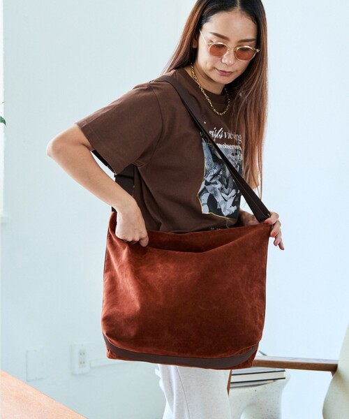 SUBLIME(サブライム)の「SUBLIME × FREAK'S STORE/サブライム × フリークスストア 別注 ECO SUEDE SHOLDER BAG エコスエード ショルダーバッグ(ショルダーバッグ・メンズ・ブラウン/ベージュ/アッシュグレー/ブラック・ONE SIZE)」の10枚目の写真