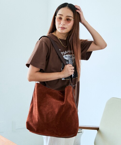 SUBLIME(サブライム)の「SUBLIME × FREAK'S STORE/サブライム × フリークスストア 別注 ECO SUEDE SHOLDER BAG エコスエード ショルダーバッグ(ショルダーバッグ・メンズ・ブラウン/ベージュ/アッシュグレー/ブラック・ONE SIZE)」の11枚目の写真