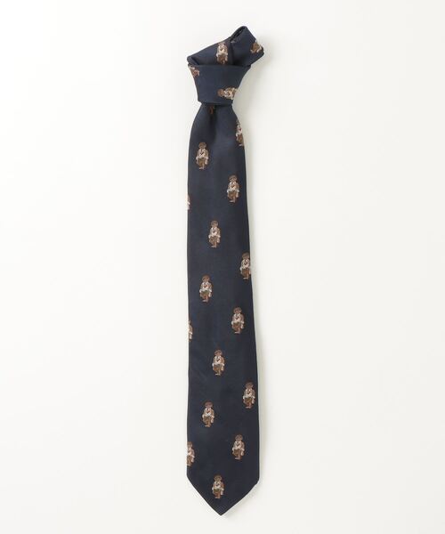 新品未使用★Ralph Lauren ラルフローレン ポロベア ネクタイ シルク Polo ベア シルクリネン タイ （ネクタイ）｜POLO RALPH LAUREN