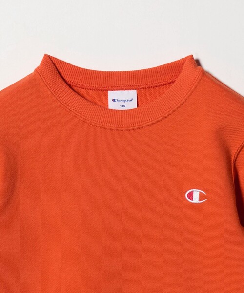 Champion（チャンピオン）の「＜Champion＞クルーネック スウェットシャツ  / トレーナー / キッズ 110cm-130cm（スウェット・キッズ・オレンジ/ナチュラル/ブラック・130cm/120cm/110cm）」の10枚目の写真