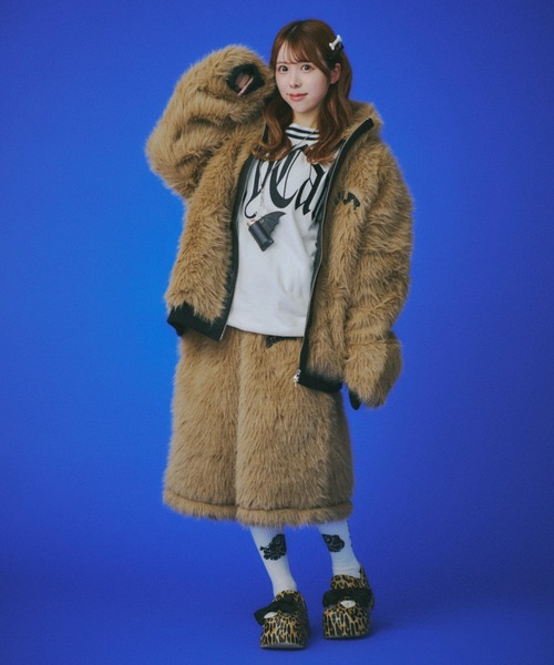 GALFY（ガルフィー）の「【GALFY】お金大好きファーブルゾン / 【ガルフィー】ロゴフェイクファーダブルジップジャケット（ブルゾン・メンズ・ベージュ/ブラウン/ブラック・L/XL）」の19枚目の写真