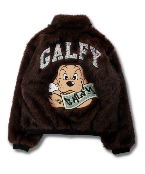 GALFY（ガルフィー）の「【GALFY】お金大好きファーブルゾン / 【ガルフィー】ロゴフェイクファーダブルジップジャケット（ブルゾン・メンズ・ベージュ/ブラウン/ブラック・L/XL）」の17枚目の写真