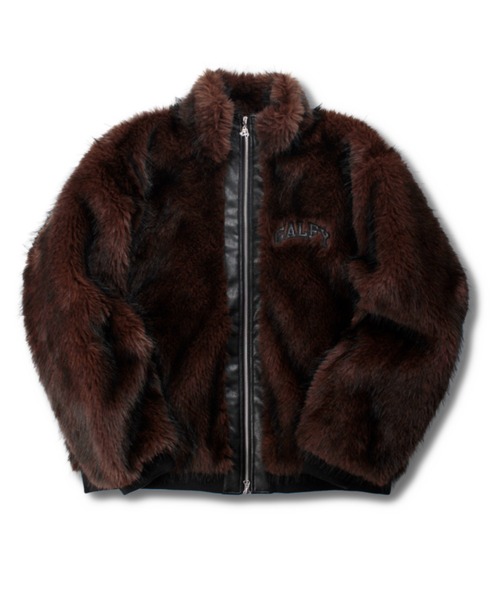 GALFY（ガルフィー）の「【GALFY】お金大好きファーブルゾン / 【ガルフィー】ロゴフェイクファーダブルジップジャケット（ブルゾン・メンズ・ベージュ/ブラウン/ブラック・L/XL）」の16枚目の写真