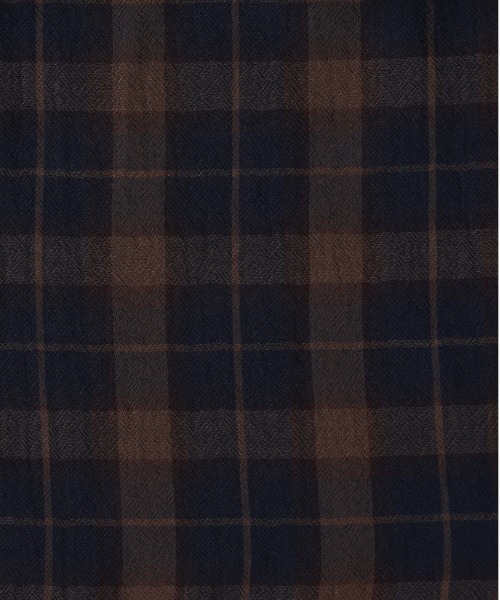 Right-on（ライトオン）の「【HONEYSUCKLE ROSE】シアーチェックブラウス（シャツ/ブラウス・レディース・ブラック/ブラウン/グリーン・S/M/L）」の6枚目の写真