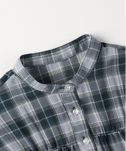 Right-on（ライトオン）の「【HONEYSUCKLE ROSE】シアーチェックブラウス（シャツ/ブラウス・レディース・ブラック/ブラウン/グリーン・S/M/L）」の11枚目の写真