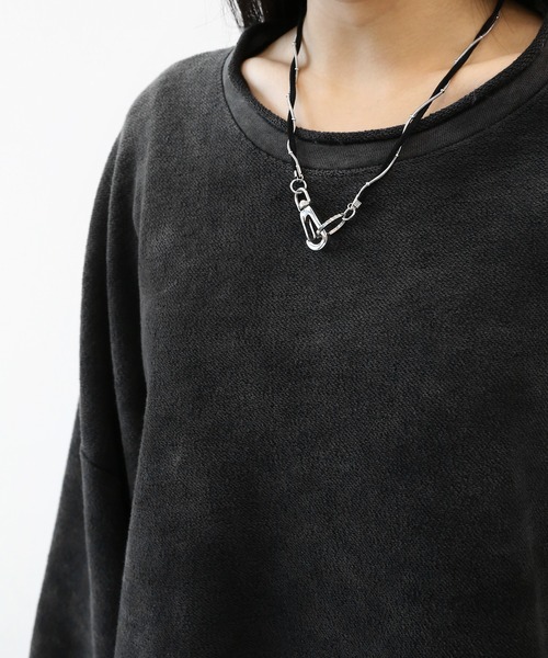 minsobi（ミンソビ）の「ヴィンテージウォッシュカットオフスウェット（スウェット・メンズ・ブラック・FREE）」の13枚目の写真