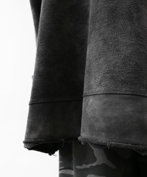 minsobi（ミンソビ）の「ヴィンテージウォッシュカットオフスウェット（スウェット・メンズ・ブラック・FREE）」の17枚目の写真