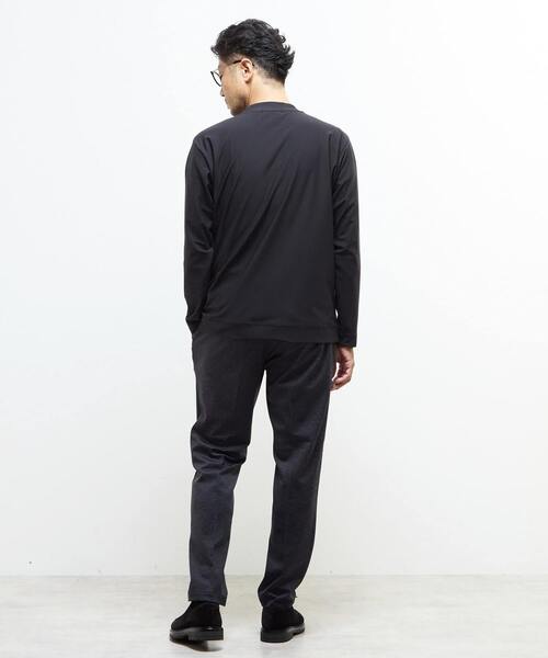MEN'S MELROSE（メンズメルローズ）の「《WEB限定》フレッシュファイバー長袖ジャケT | 消臭（Tシャツ/カットソー・メンズ・ブラック/ホワイト・3/4/5/2）」の7枚目の写真