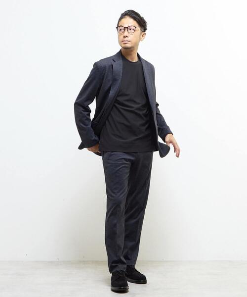 MEN'S MELROSE（メンズメルローズ）の「《WEB限定》フレッシュファイバー長袖ジャケT | 消臭（Tシャツ/カットソー・メンズ・ブラック/ホワイト・3/4/5/2）」の11枚目の写真