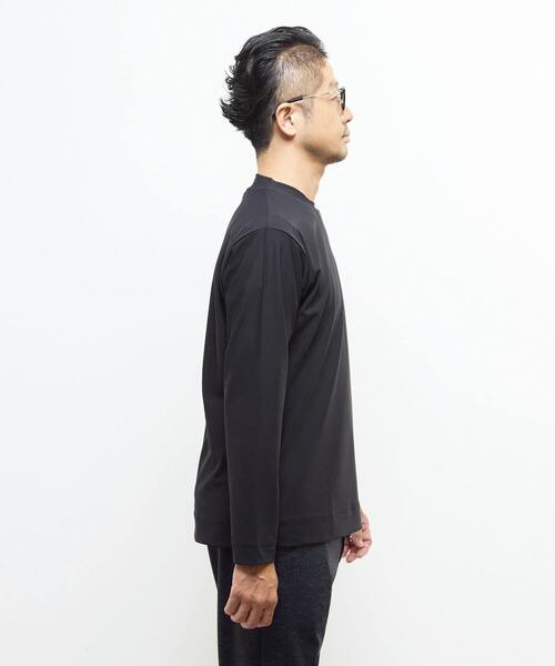 MEN'S MELROSE（メンズメルローズ）の「《WEB限定》フレッシュファイバー長袖ジャケT | 消臭（Tシャツ/カットソー・メンズ・ブラック/ホワイト・3/4/5/2）」の15枚目の写真