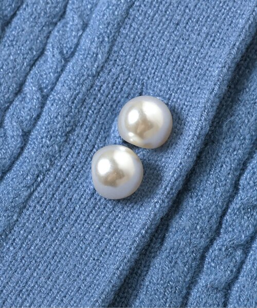 apres les cours(アプレレクール)の「【ジュニア対応】ニットカーディガン(カーディガン/ボレロ・キッズ・アイボリー/サックスブルー・80/90/100/110/120/130/140)」の12枚目の写真