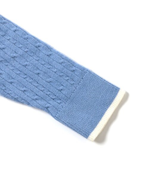 apres les cours(アプレレクール)の「【ジュニア対応】ニットカーディガン(カーディガン/ボレロ・キッズ・アイボリー/サックスブルー・80/90/100/110/120/130/140)」の13枚目の写真