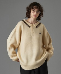 ASSORT VOLUME KNIT POLO 25AW  / アソートボリュームニットポロ